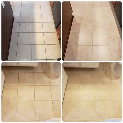 Another day, another amazing tile and grout transformation! Call us at 410-653-2200 to discuss your next specialty cleaning project!