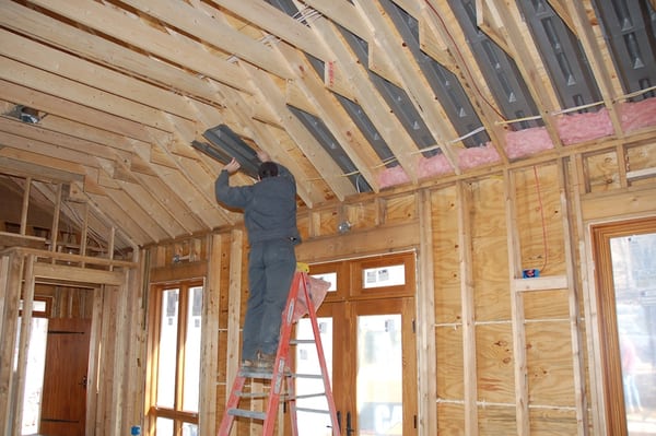 insulation installing