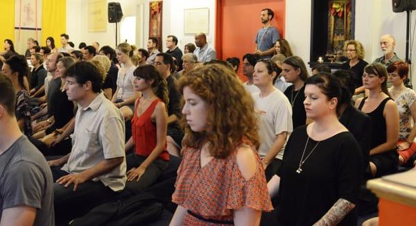 Group meditation at our open house the Weekly Dharma Gathering: http://ny.shambhala.org/weeklydharmagathering/