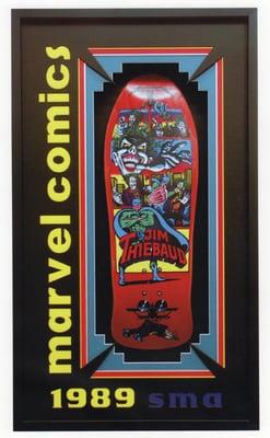 Rare Jim Thiebaud Skateboard Shadowbox