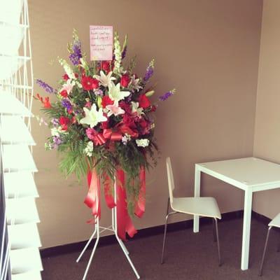 Grand Opening - Flower form our client