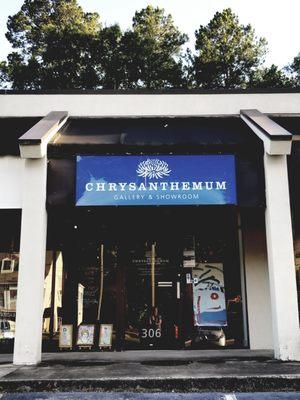 CHRYSANTHEMUM GALLERY exterior storefront in Macon, Georgia.