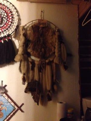 Dream catchers all around the room. No bad dreams getting through tonight!