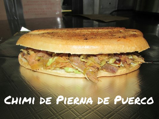 Chimi Pork! Toasted pork sandwich with special sauce