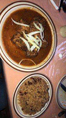 Oxtail and red beans n rice ( THE BEST)