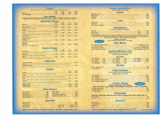 Menu Back