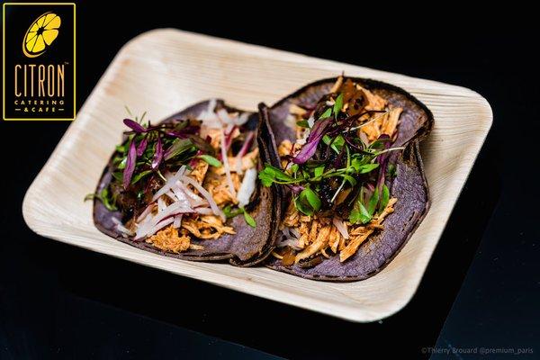 Smoky Chicken Black Tacos