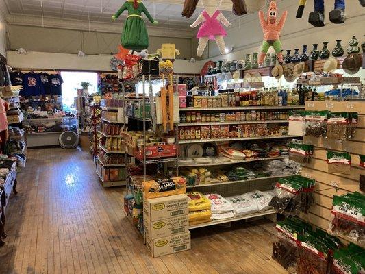 Grocery section of store