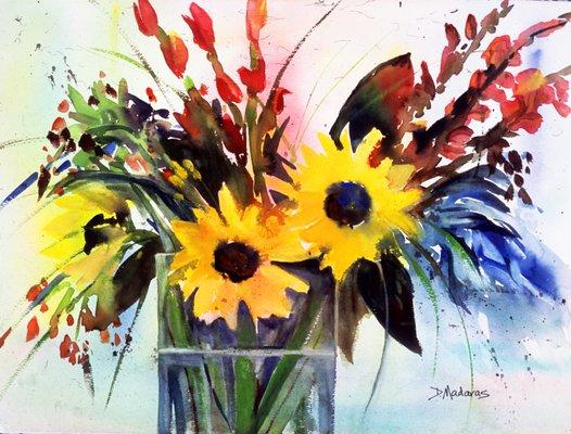 "Sunflowers at the Villa" by Diana Madaras