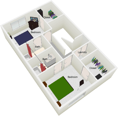 3rd Floor, Floor Plan (townhouse)