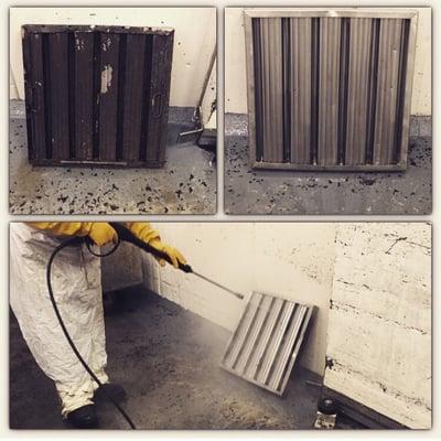 Commercial Exhaust Systems                Cleaning filters