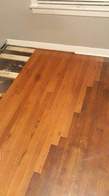 Hardwood floor repair