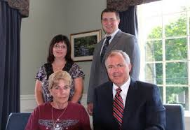 Pat and Kathy with new owners Matt and Jim in 2012.