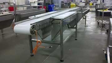 One of our recent food processing conveyor projects