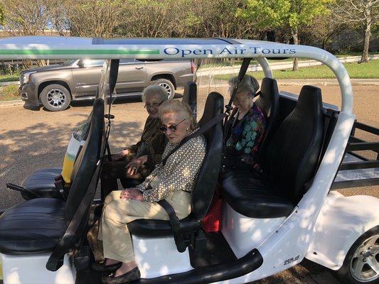 Some of Natchez' grande dames taking a tour. We passed the test!