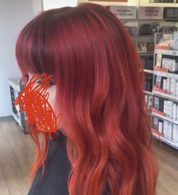 Orange/red hair, done by Kelly :)