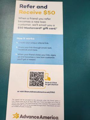 Refer your friends and family! Get that referral!