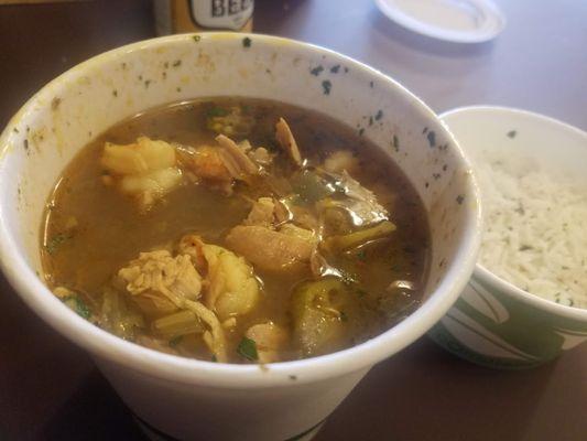 Smoked Chicken & Shrimp Gumbo with Rice