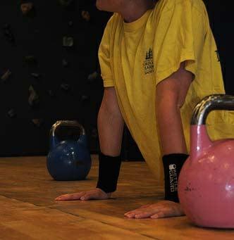 Susan prepares with a cobra stretch...