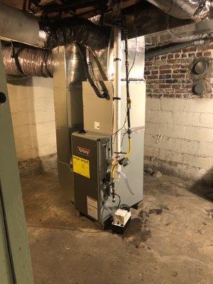 New high efficiency gas furnace.