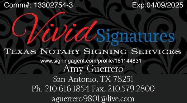 Vivid Signatures Texas Notary Signing Services