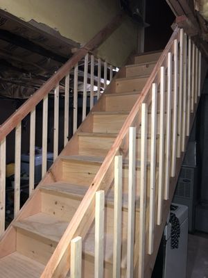 Hand built Pine staircase