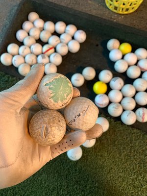 Golf balls at jersey devil driving range