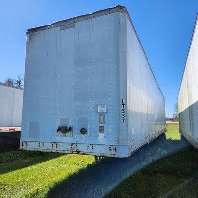 48' Storage Trailer - for sale - delivery available. Swing Doors, Aluminum Roof, Single Axle