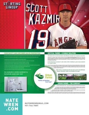 Angels Player intro video, Brochure design.