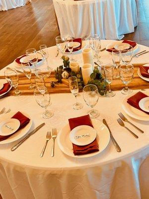 A beautiful table setting