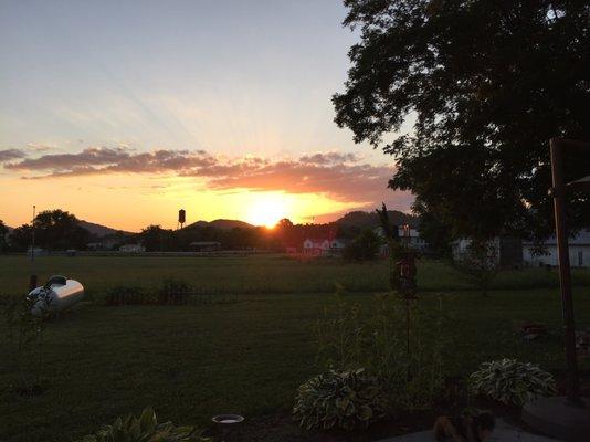 Sunrise from the back porch