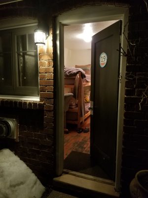 Bunkbed room and warmed and ready for rest.