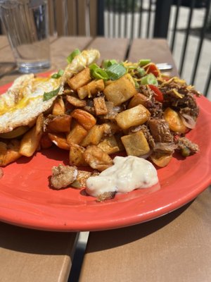 My friend tried the Brisket Hash