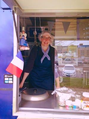 Crepe and Cake Gourmet Food truck owner is French!