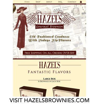 Hazelsbrownies.com is run out of the New Jersey area. We built this e-commerce site to help them sell online.