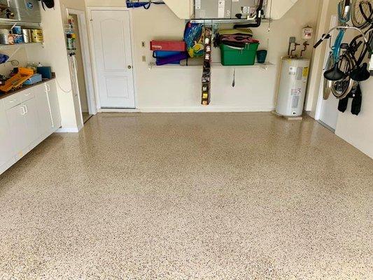 Epoxy garage floor