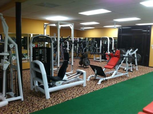 Inside the private gym.