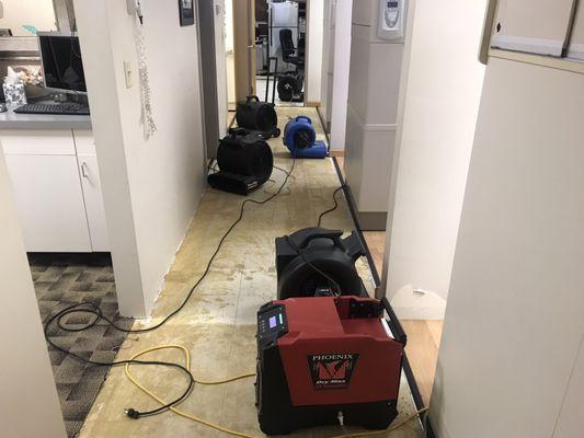 We also offer water damage restoration