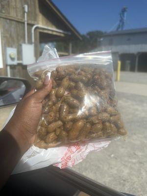 Cajun boiled peanuts