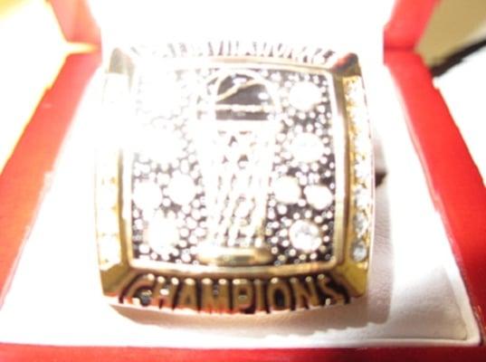 Championship Rings for winners in 6th 7th and 8th grade.