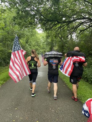 Annual Sandbag Mile in Downtown Frankfort.