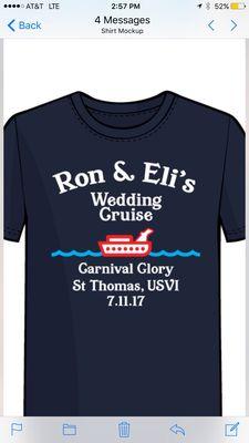 My Destination wedding T-shirts by Heaven Sent