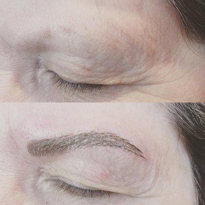 Microblading before and after