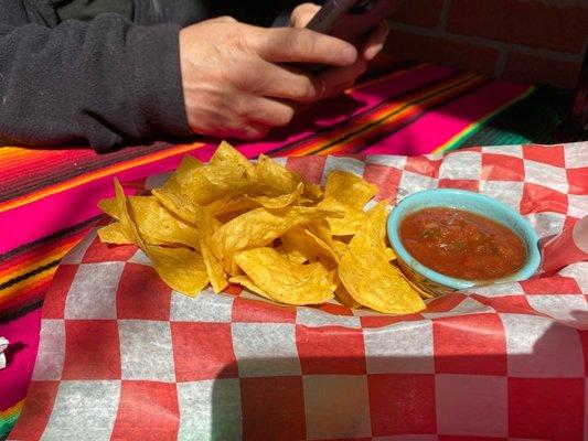 Wow the one time we got chips and dips