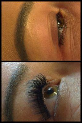 Before/After Volume Lashes