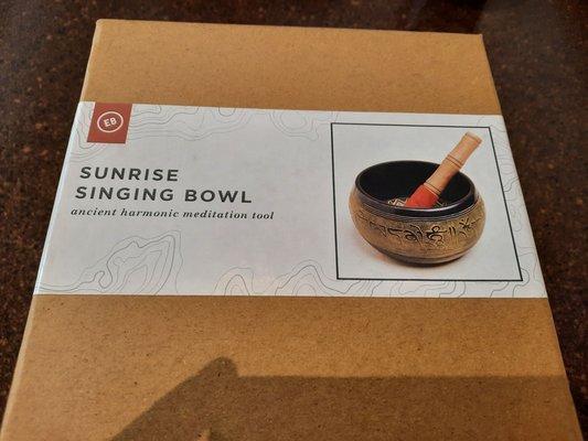 Bought a singing bowl today and love it.