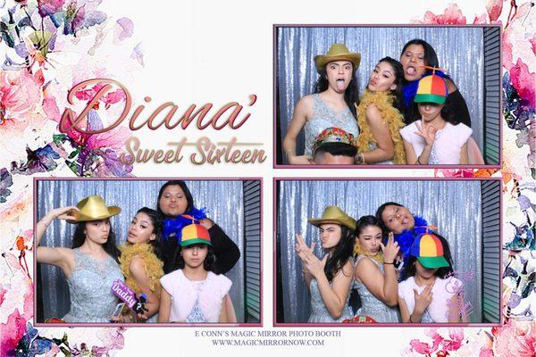 Diana Sweet 16 w/E Conn's Magic Mirror & Social Sharing Station