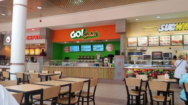 Go salads- best restaurant in the food court.