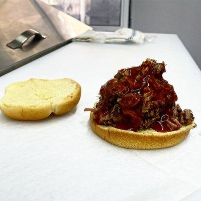 Chopped Brisket Sandwich