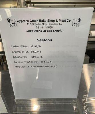 Seafood prices - March 2023